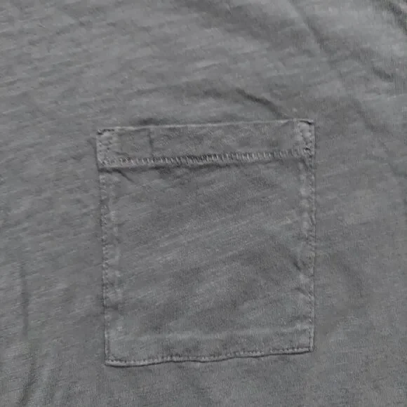 Forty Five Crew Pocket Tee Shirt Blue Short Sleeve Single Stitch  Men's Size L - Picture 2 of 6